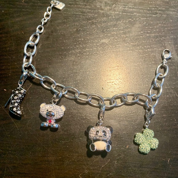 Swarovski crystal charm bracelet - Picture 3 of 4